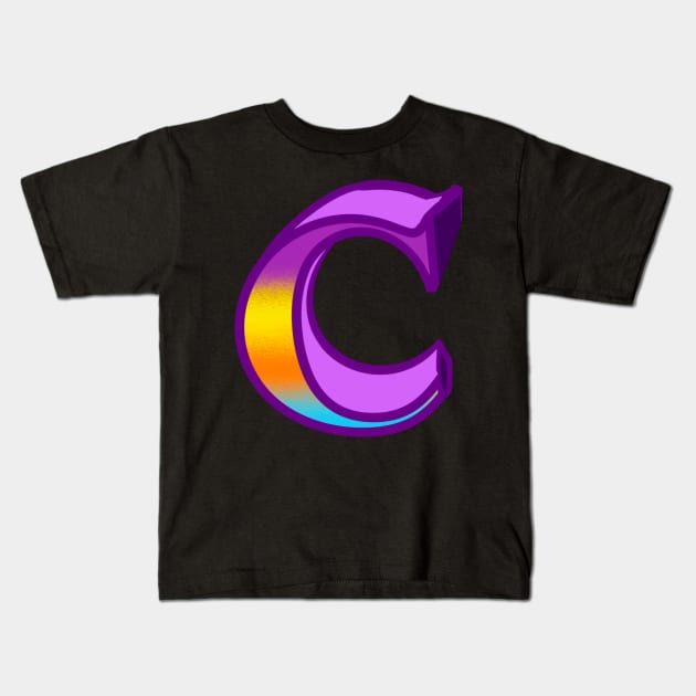 Top 10 best personalised gifts 2022  - Letter C cee ,personalised,personalized with pattern Kids T-Shirt by Artonmytee